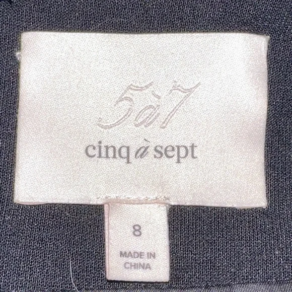 Cinq A Sept Harlyn Black Midi Dress - Picture 7 of 7